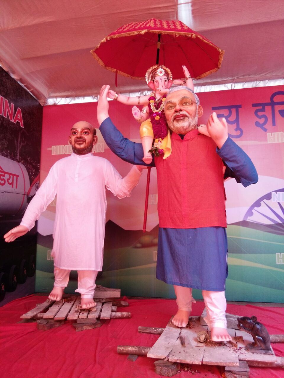 Indo China crisis decoration in Juni Gadi Ganesh celebration
