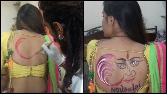 Temporary Tattoos a craze among girls during Navratri