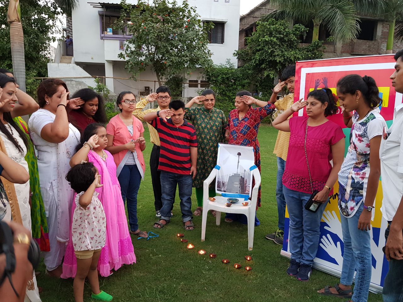 Umang foundation celebrate after Diwali celebration with special children