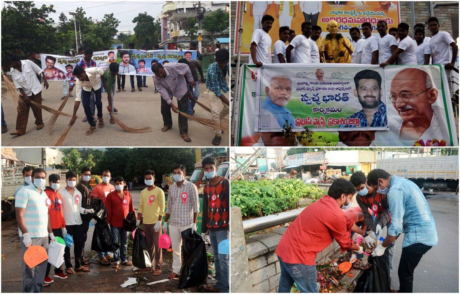 Prabhas thanked his fans for appreciating his clean India mission