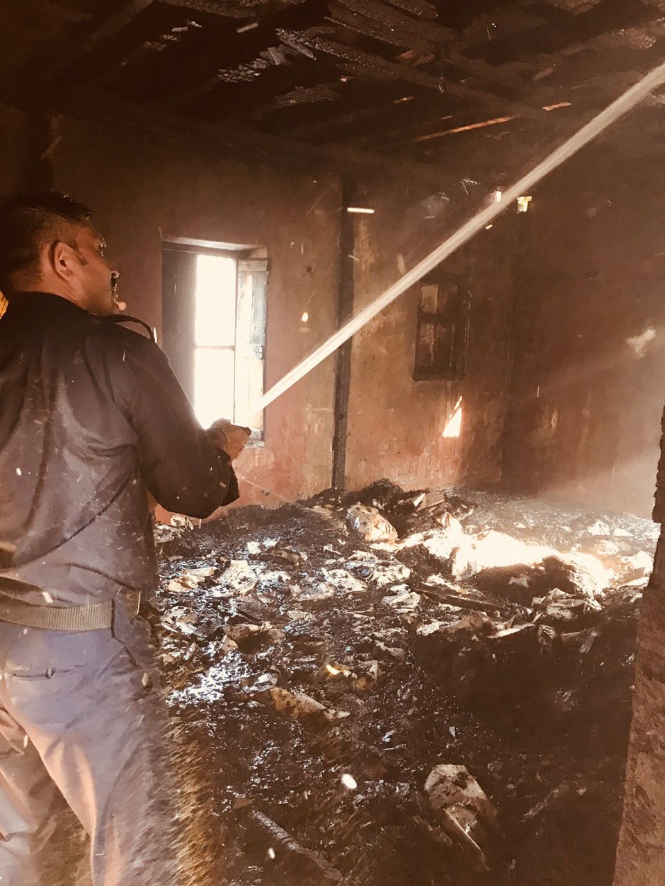 Fire inside Malaria record room in Vadodara