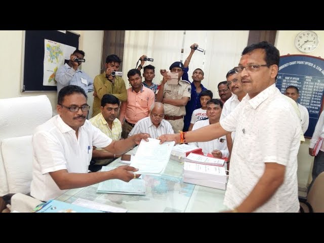BJP Candidate Ishwarsinh Patel fills nomination form from Hansot Assembly Seat