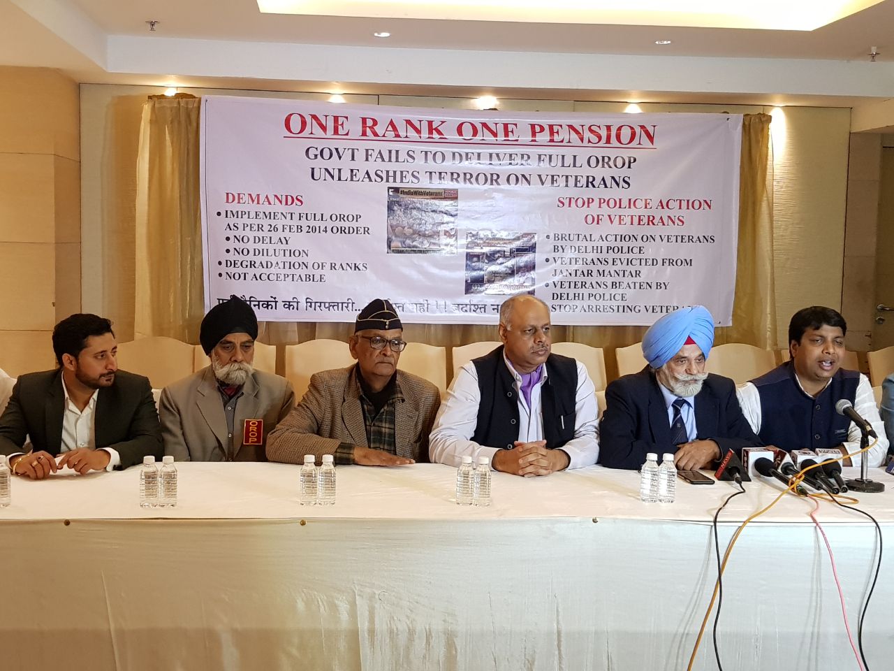 Ex servicemen demanding One Rank OROP attacked Modi government for cheating them