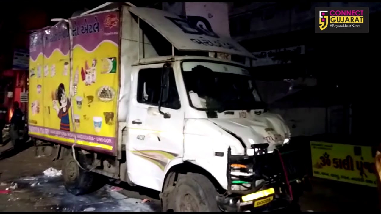 1 died , 3 injured after the milk delivery tempo knocked them