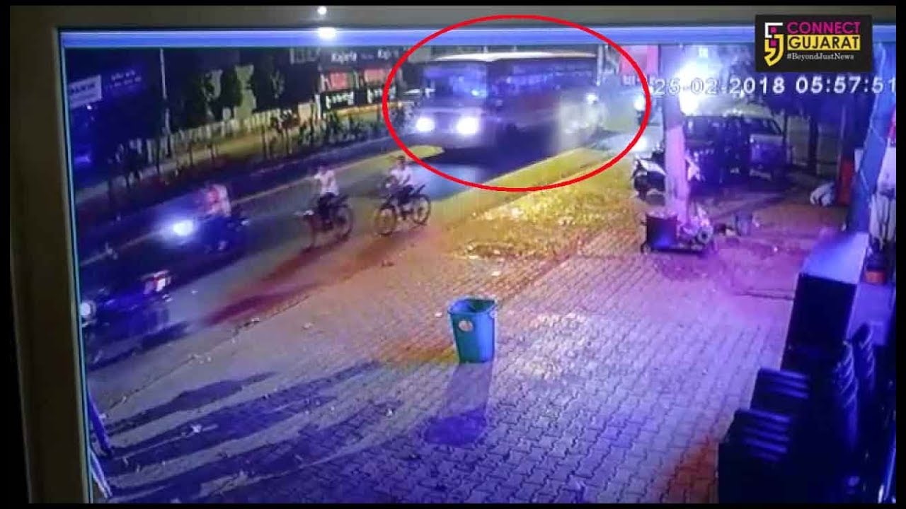 CCTV of Vadodara student accident got viral