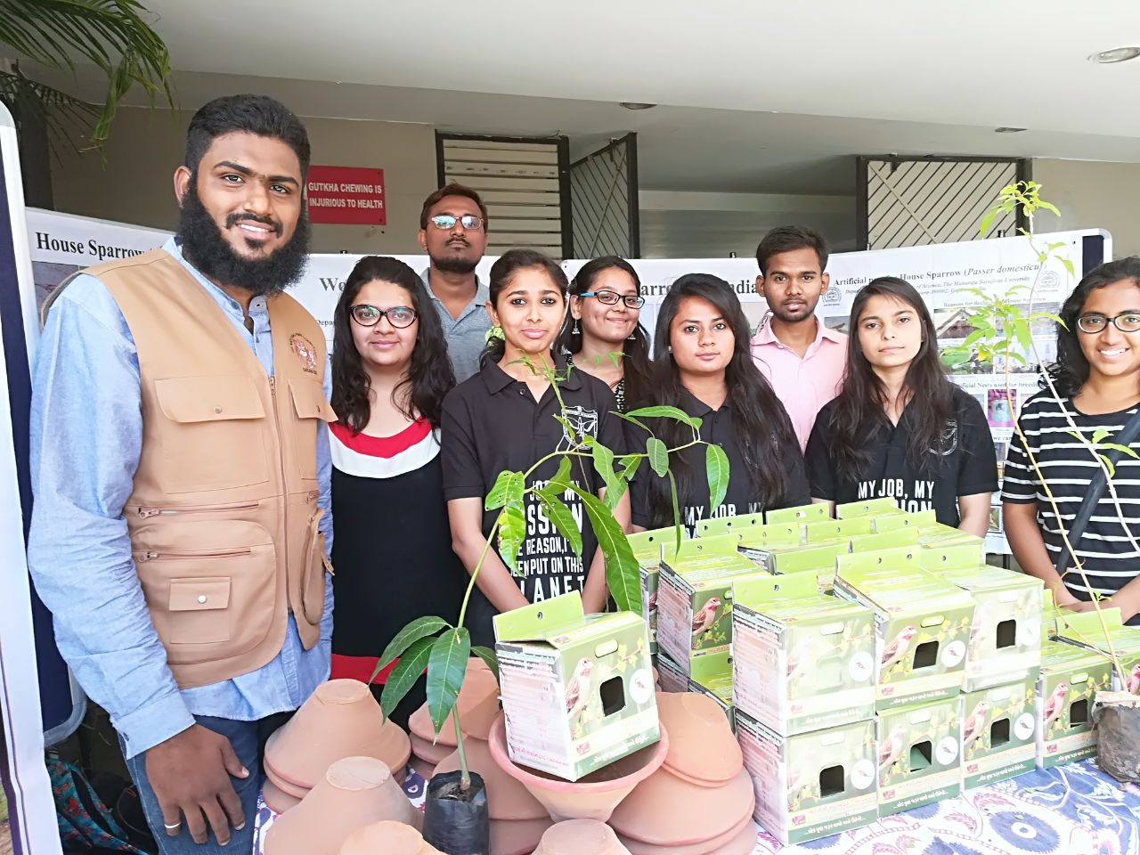 Students of Science faculty celebrated World Sparrow Day