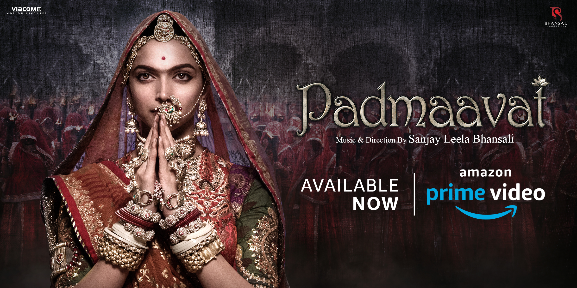 Sanjay Leela bhansalis Padmavat now available on Amazon Prime Video India