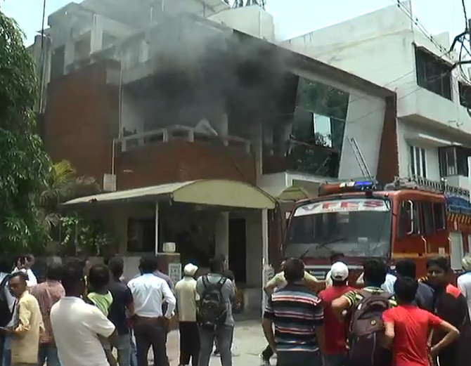 Family saved after sudden fire inside their house in Vadodara