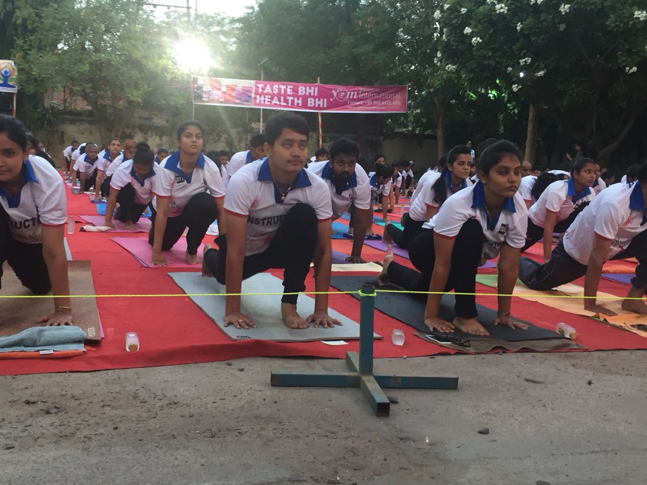 Vadodara register its name in record books for performing Suryanamaskar in record time