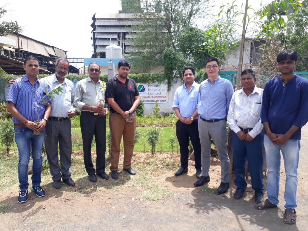 Tree plantation programme organised by Prolife Industries at Panoli