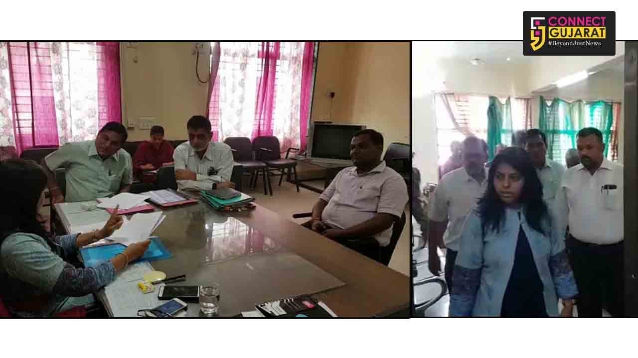 Vadodara collector Shalini Agarwal surprise visit at Padra Taluka Seva Sadan
