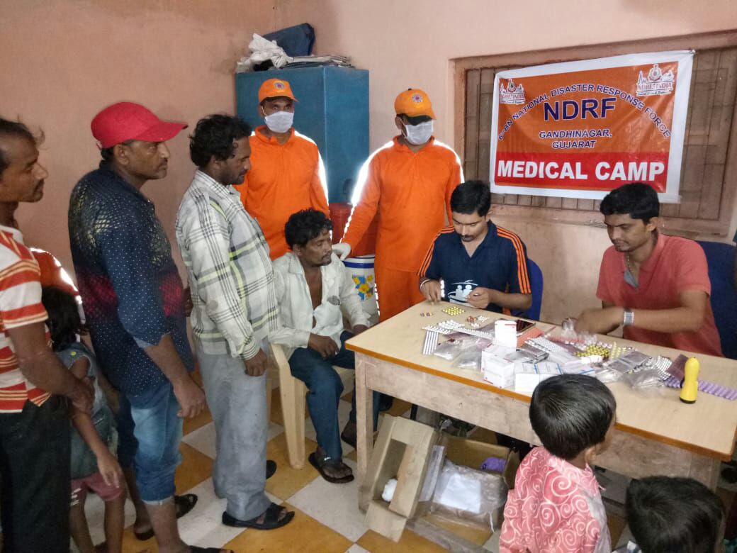 NDRF conducts post disaster medical emergency care in flood affected areas