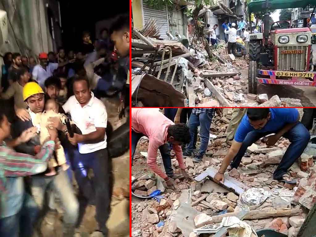 One died in building collapse in Old Vadodara
