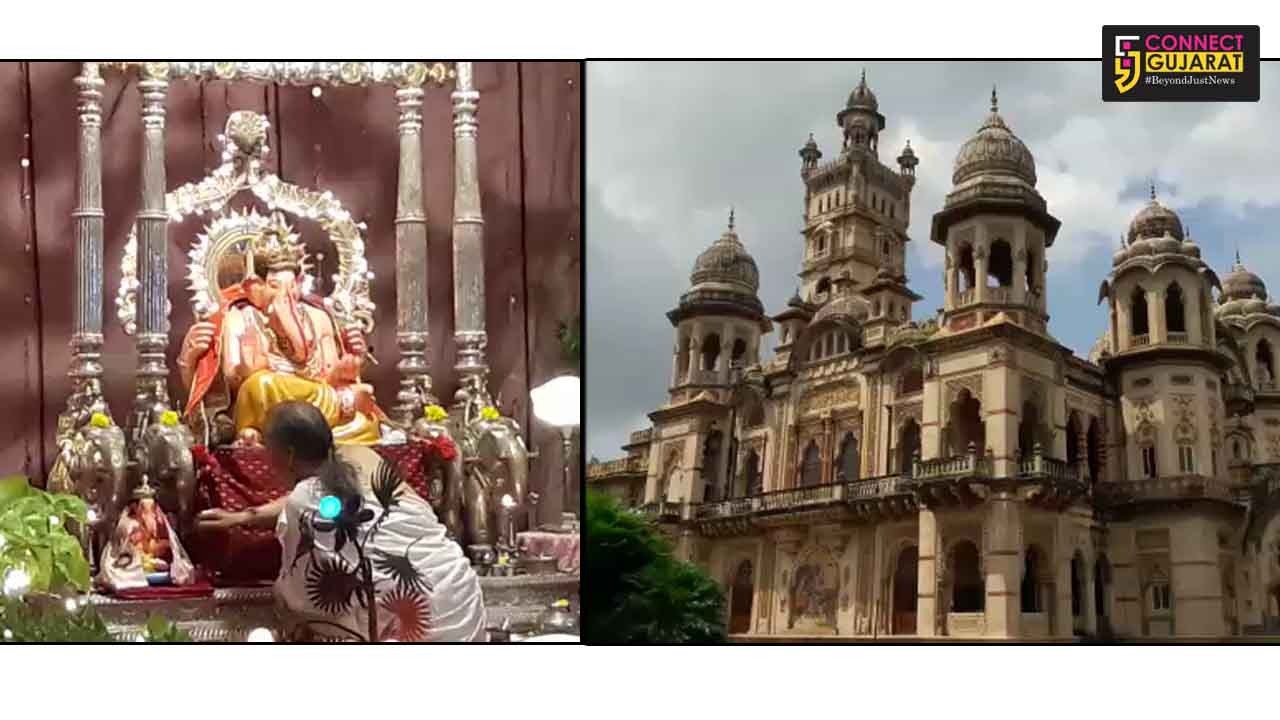 Lord Ganpati arrived at Laxmi Vilas Palace on Ganesh Chaturthi
