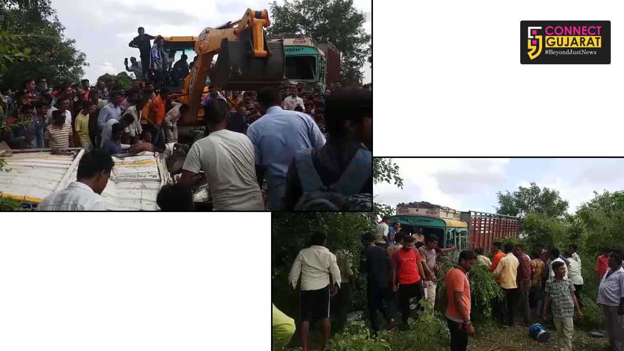 Three died and one injured in collision between truck and pick up van in Dabhoi