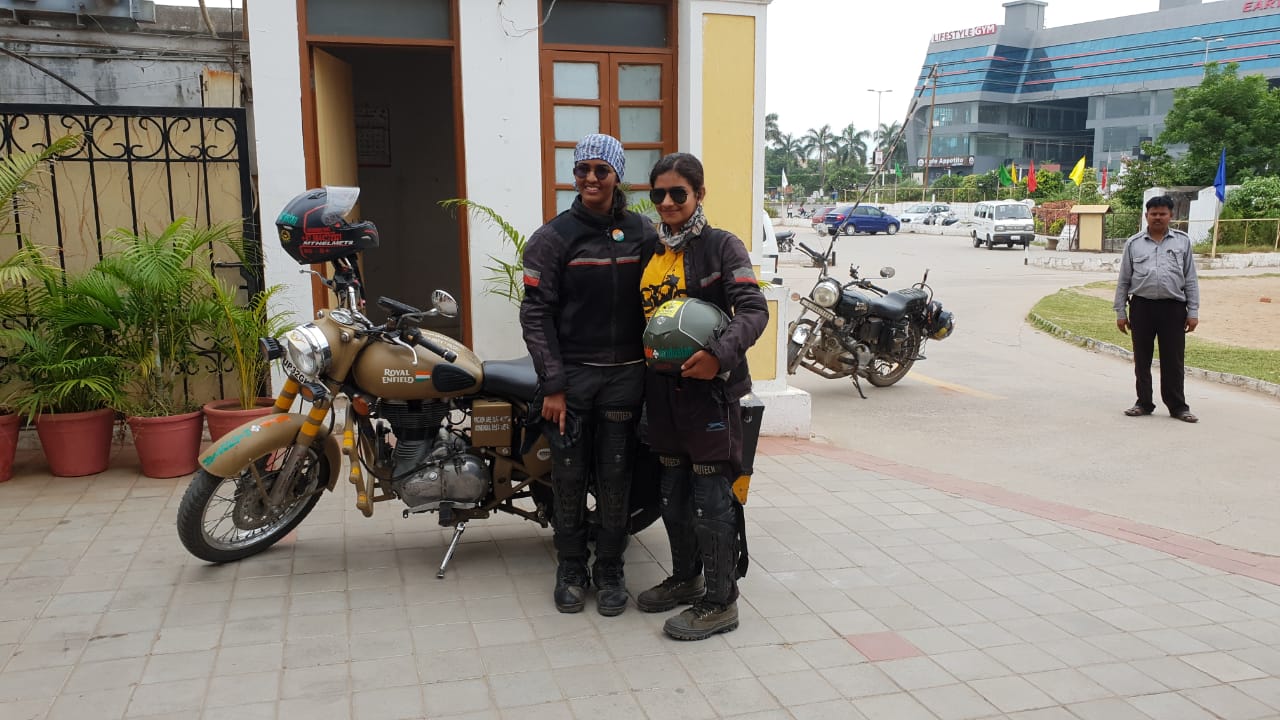 Biker Duo travel all India spreading the messages of road safety, women safety and suicide awareness