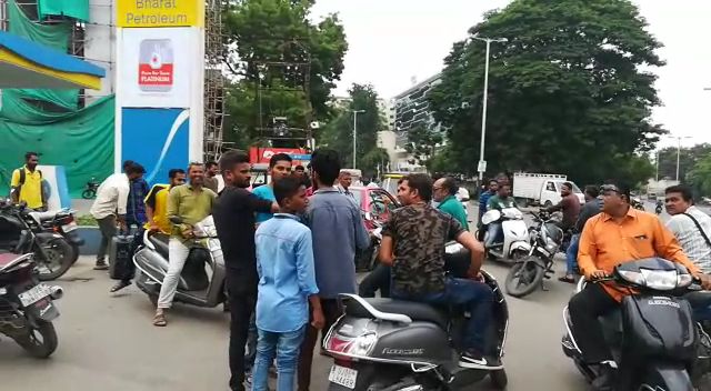 Vehicle owners put allegations on petrol pump for adulteration