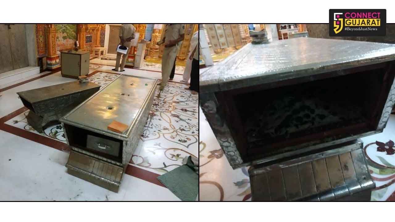 Theft inside Jain temple in Vadodara accused decamped with lakhs of rupees