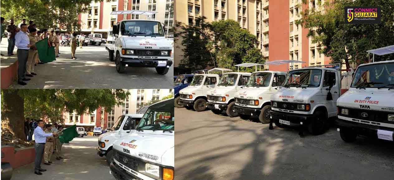 19 new two wheeler towing cranes flagged off by Vadodara police commissioner
