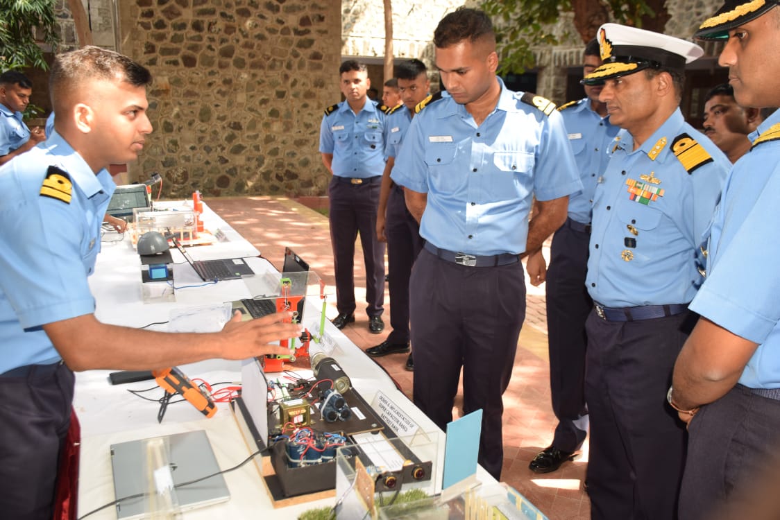 Passing out parade of electrical specialisation course at ins Valsura