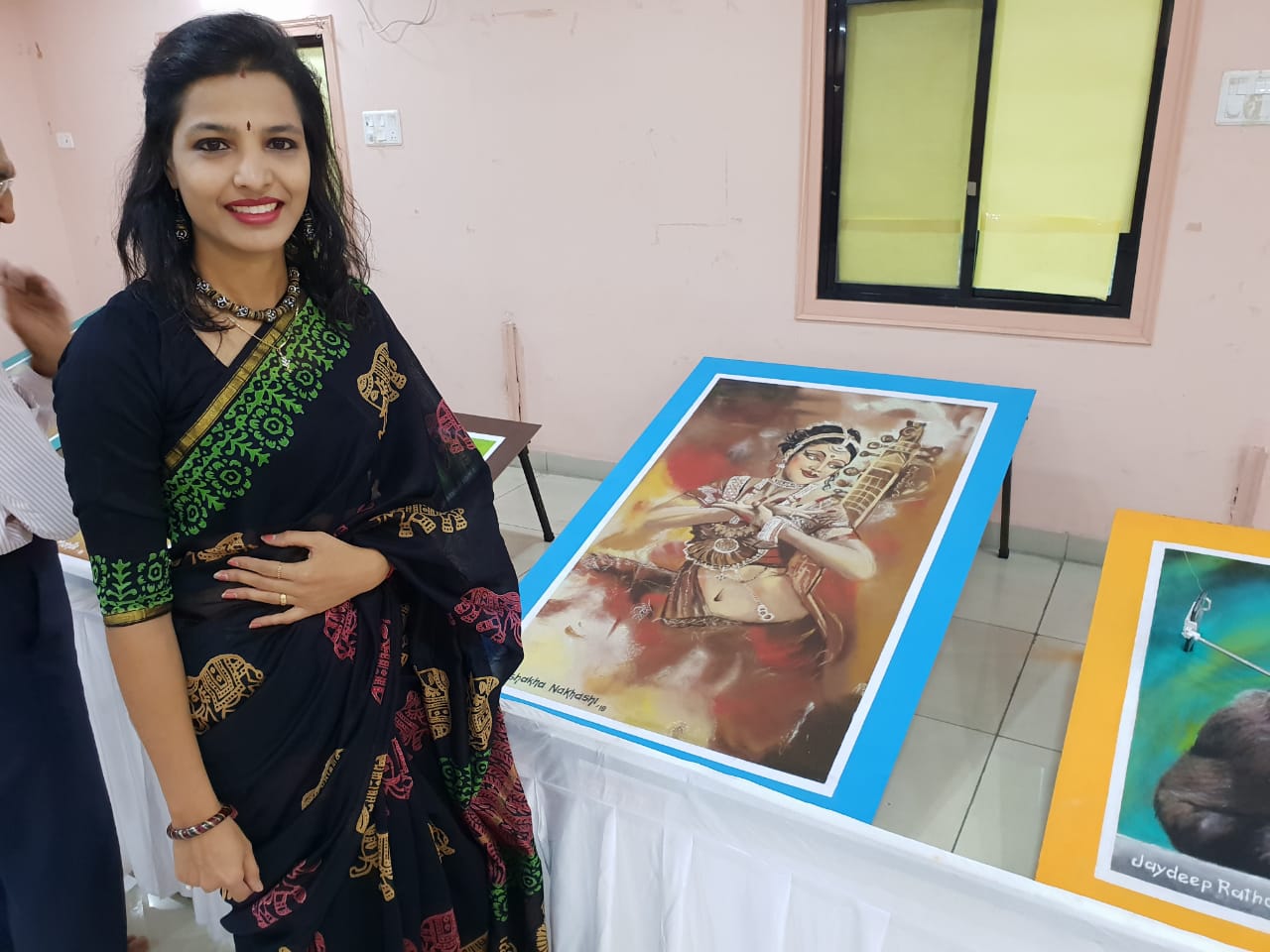 15 students of SAFA displayed their rangolis inspired from various topics