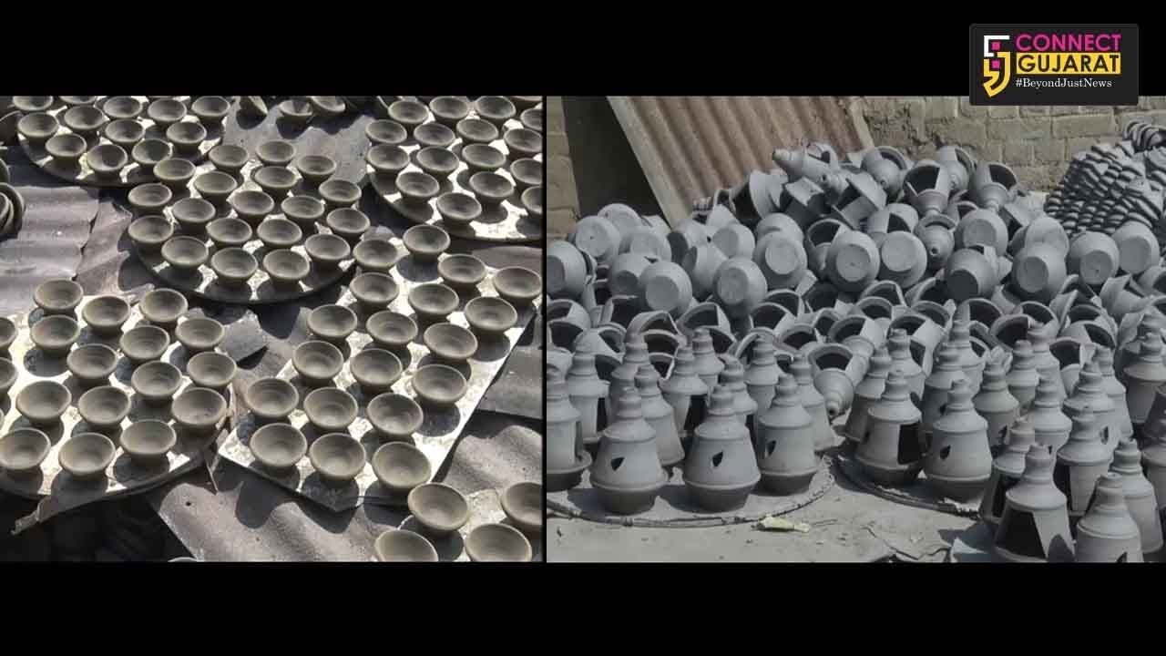 Traditional clay lamps still in demand for diwali