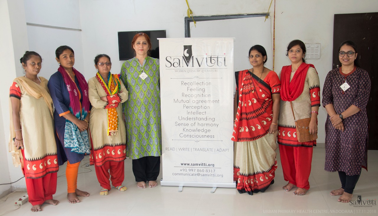 SahityaMitra Neha Sanghani narrated self authored story to women members of UPHC