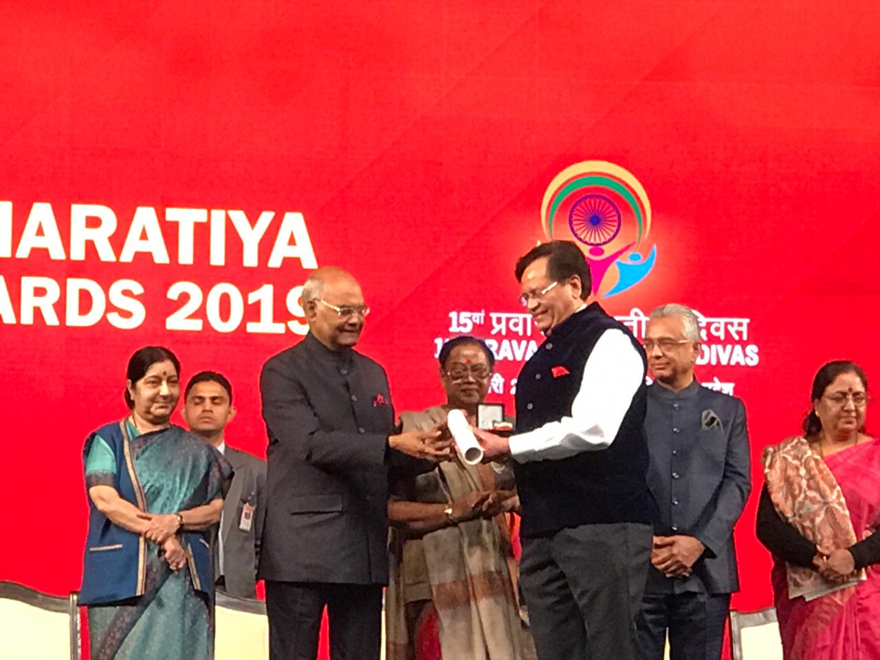 MSU Alumni Gitesh Desai awarded Pravasi Bharatiya Samman Award for 2019