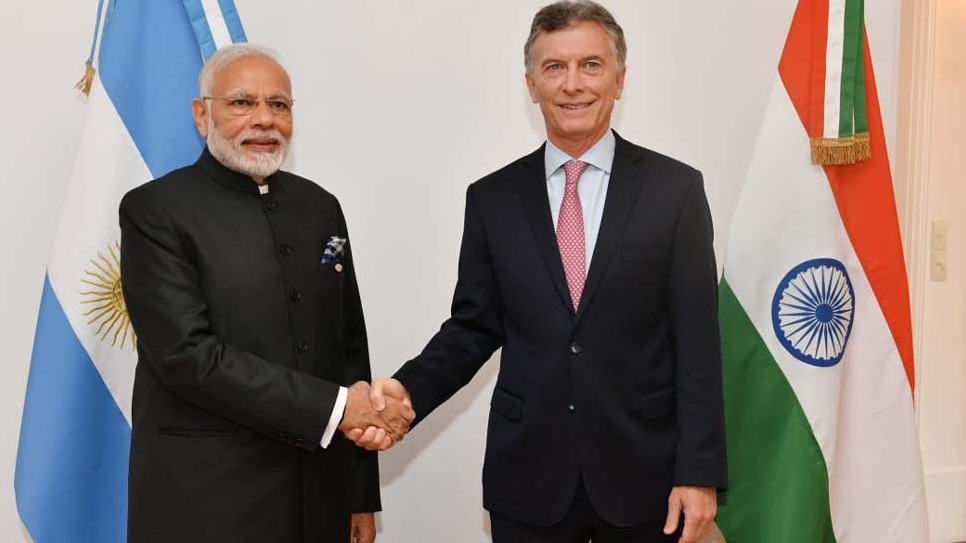 Prime Minister Modi holds talks with Argentinas President Mauricio Macri