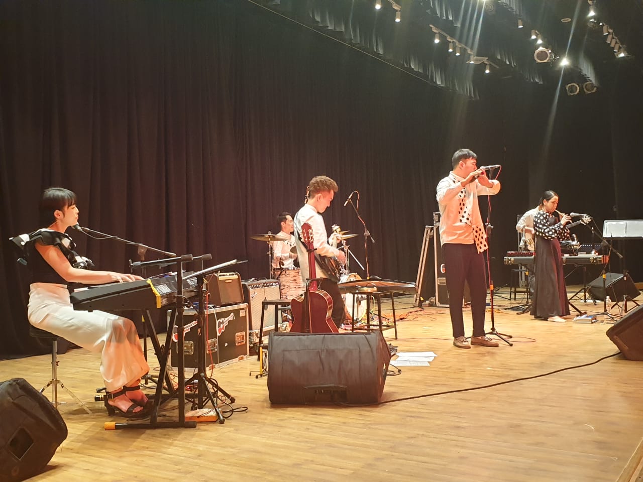 South Korean Jazz Band perform before a jam packed audience at Parul University