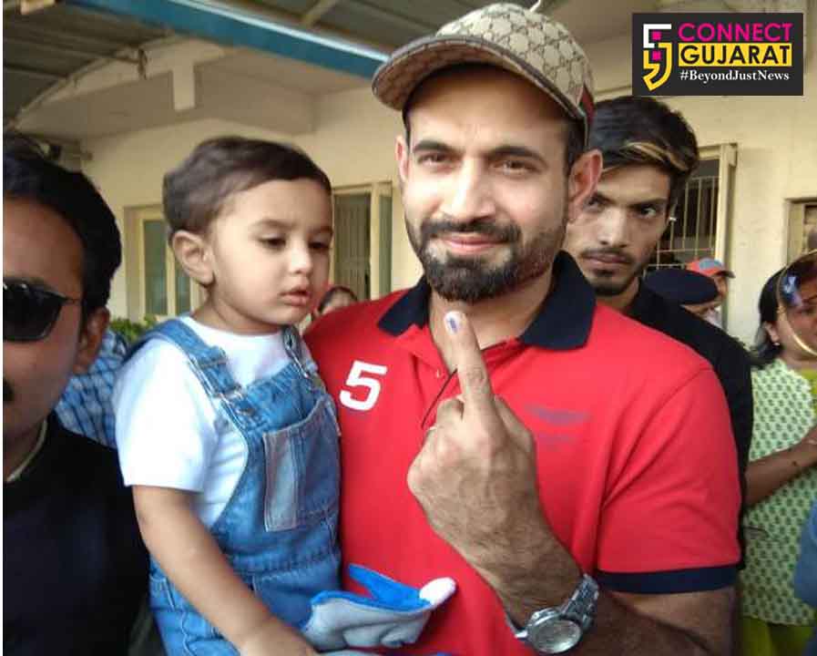 Irfan Pathan reached Vadodara to cast his vote