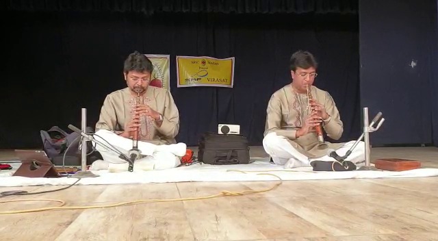 Shehnai exponent Sanjeev and Ashwani Shankar mesmerized the school students with their performance