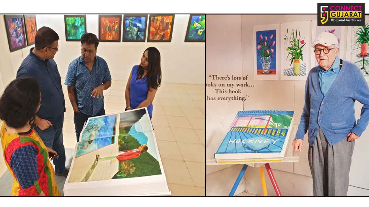 Hitesh Rana now a proud owner of the limited edition book of popular British artist David Hockney