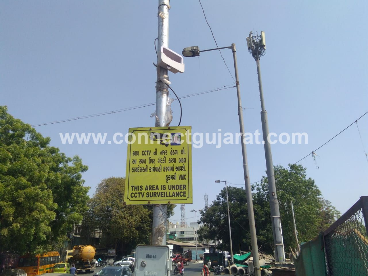 CCTV stolen from Nagarwada crossing Bahuchraji road in Vadodara