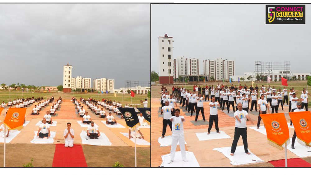 Yoga day conducted in NDRF Camp Vadodara