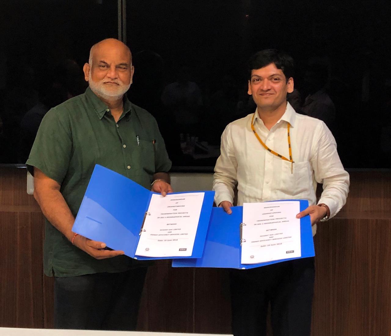 MoU signed to promote adoption of Tri-Generation Technology between Gujarat Gas Ltd. and Energy Efficiency Services Ltd
