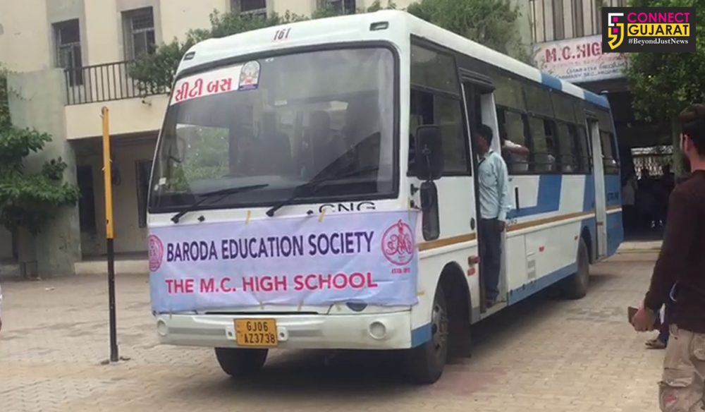 Vadodara city starts special city buses for school children to operate between their society and school