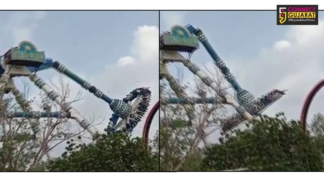 Amusement park ride crashed in Ahmedabad