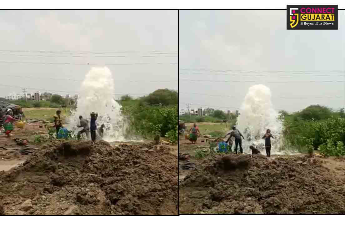 Main line from Ajwa lake towards faced leakage in the valve