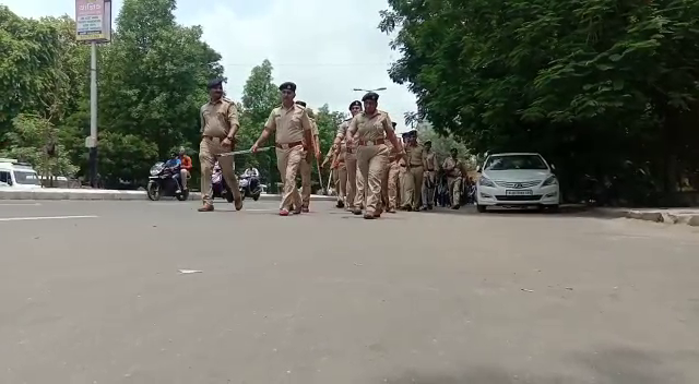 Strict police deployment on the route of Rathyatra