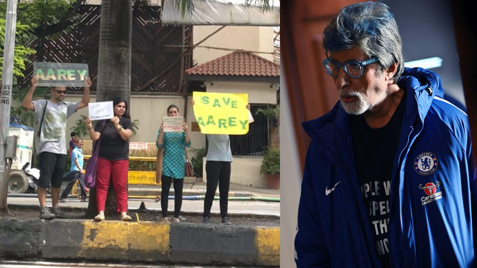 Activists under police custody for Save Aarey protest outside Bachchan’s house