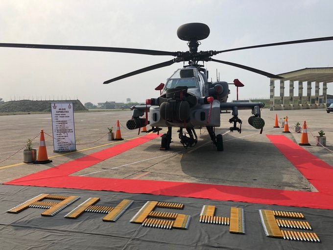 Indian Air Force inducts 8 new Apache attack choppers, most advanced combat helicopter to boost Air Force