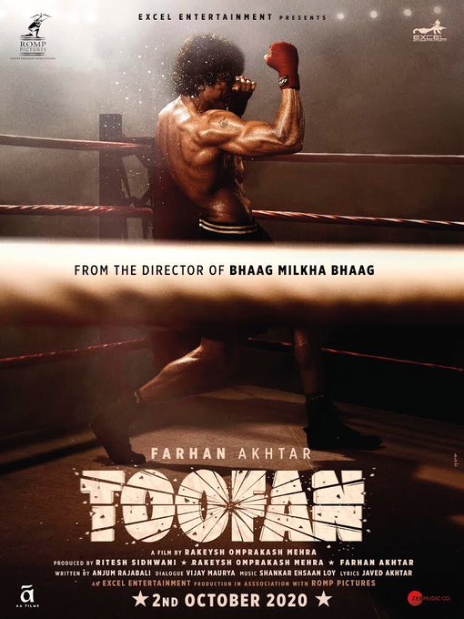Toofan First Look: Farhan Akhtar as Boxer Flaunts his muscular body