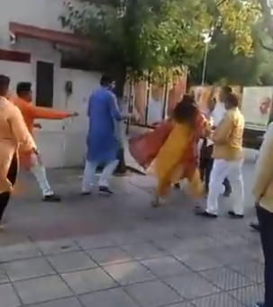 Delhi BJP leader slaps wife at party HQ after meeting with Union Minister, Video goes viral