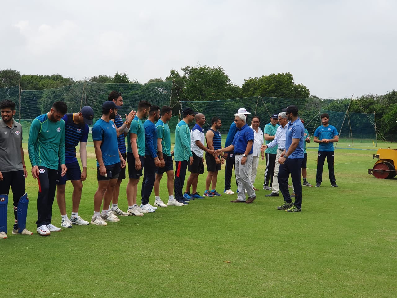 Jammu and Kashmir cricket team starts practicing at Motibaug cricket ground