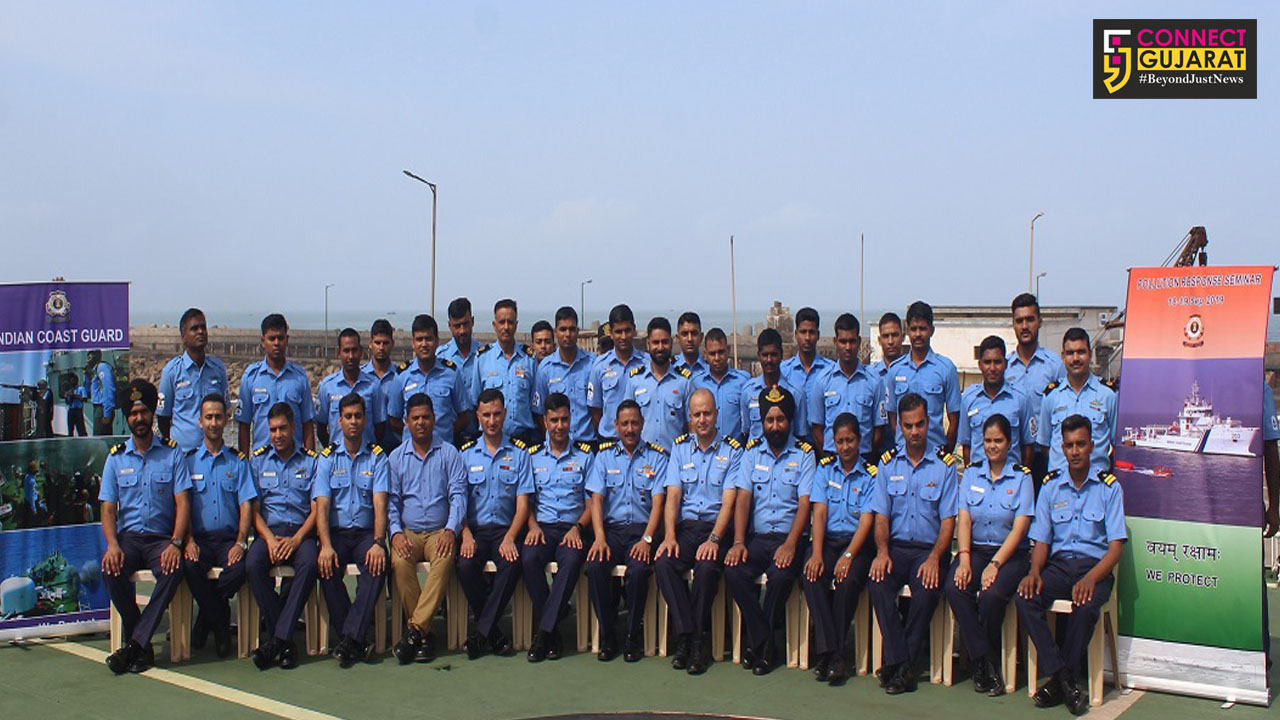 Pollution Response seminar and mock drill exercise conducted by Coast Guard District Headquarters Porbandar