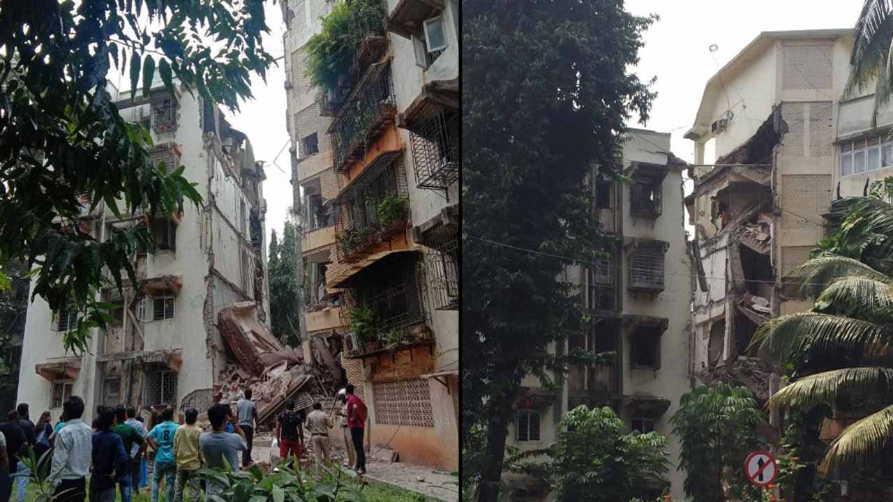 Portion of 5-storey building collapses in Khar, no injuries