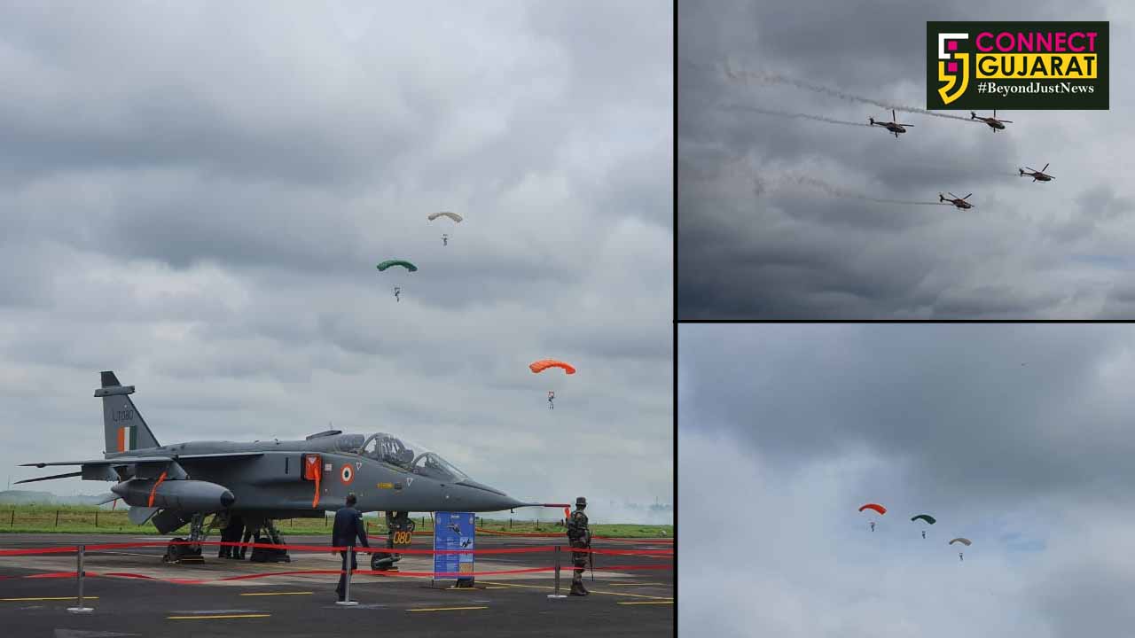 SWAC kick starts Air Force Day celebrations with an air show at air force station vadodara