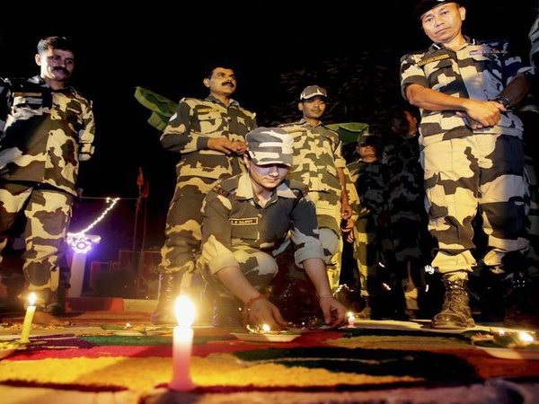 BSF personnel celebrate Diwali in Poonch, J&K
