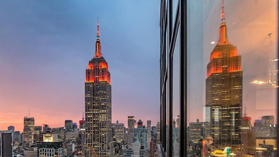 Empire State Building glowed bright Orange to Celebrate “Diwali”